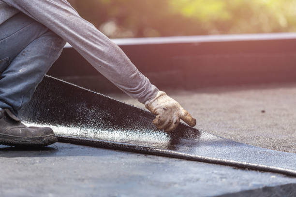 Professional Exterior Waterproofing technician working in Chesterhill, OH